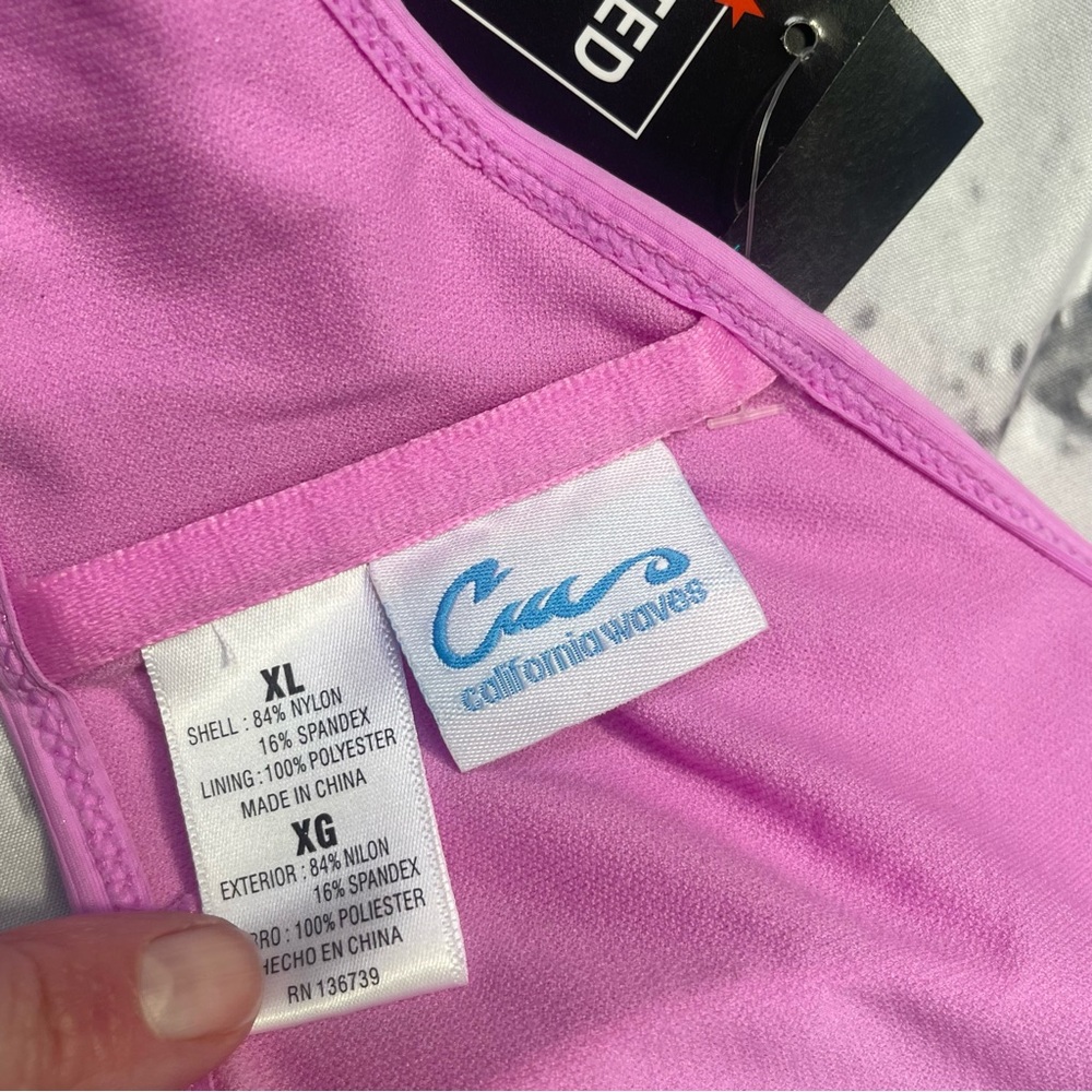 Pink Ribbed Bikini Top NWT - Picture 2 of 3
